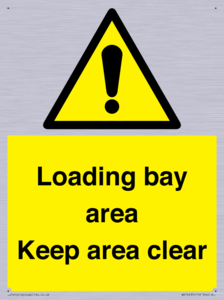 Loading bay area Keep area clear